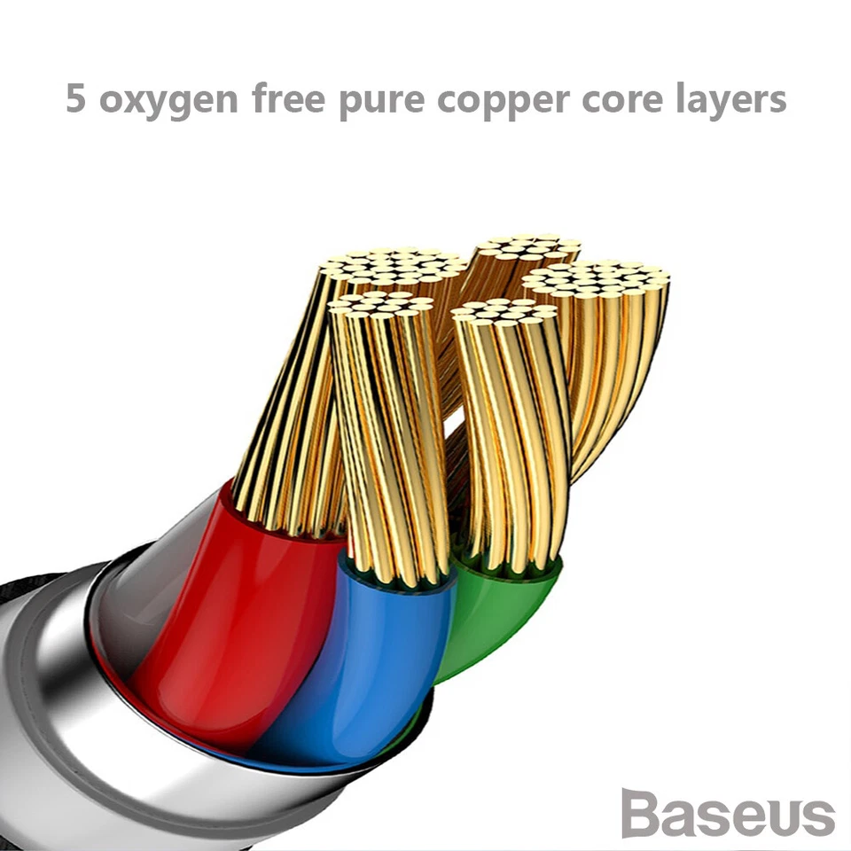 Baseus USB type C to USB type C QC3.0 Charging 3A Quick Charge Cable For Android - Image 4 of 4