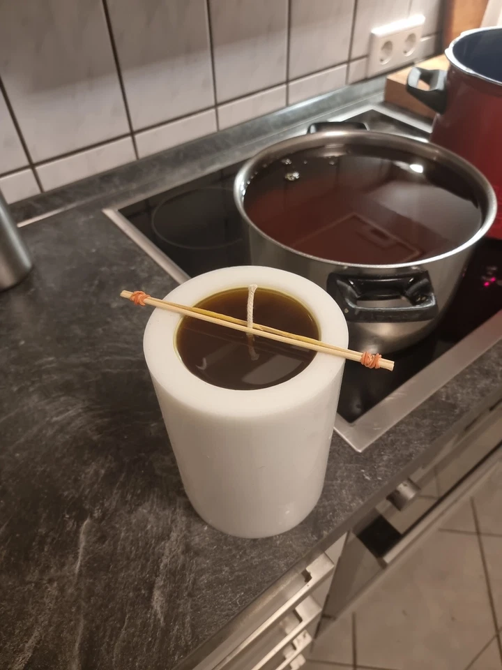 100% große Bienenwachs Kerze 1,2 kg / 1200g aus Solarenergie - Bild 3 von 4