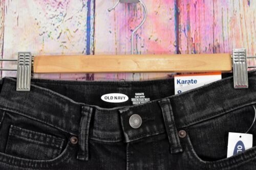 Youth Boys Old Navy Karate Built-In Flex Max Slim Jeans Taper Size 8 Black NWT - Picture 2 of 7