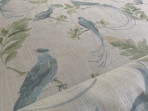Laura Ashley Harewood Duck Egg Fabric SOLD PER METRE 😊 - Picture 2 of 7