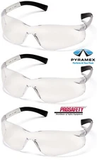3- S2510S CLEAR Protective Safety Glasses Work Shooting Range Eyewear ANSI Z87+