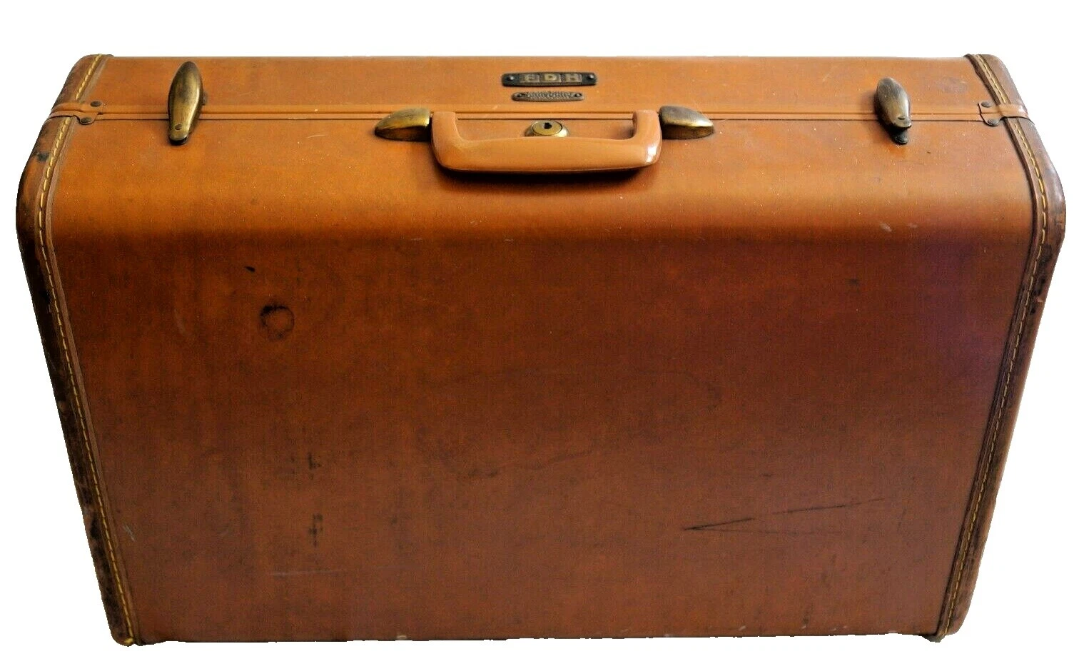 Cuero marrón 1960s Vintage Equipaje Y Accesorios de viaje vintage