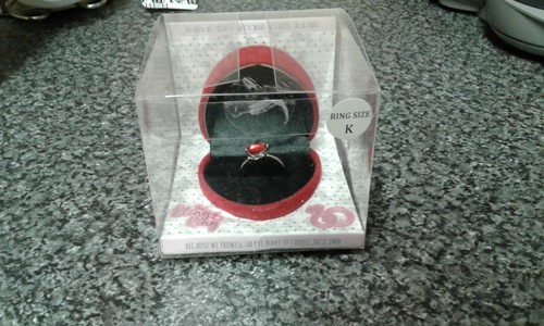 Brand New Ladies Red Heart Bling Ring, Ring Size K. Box Been open Ring Not Worn - Picture 5 of 9