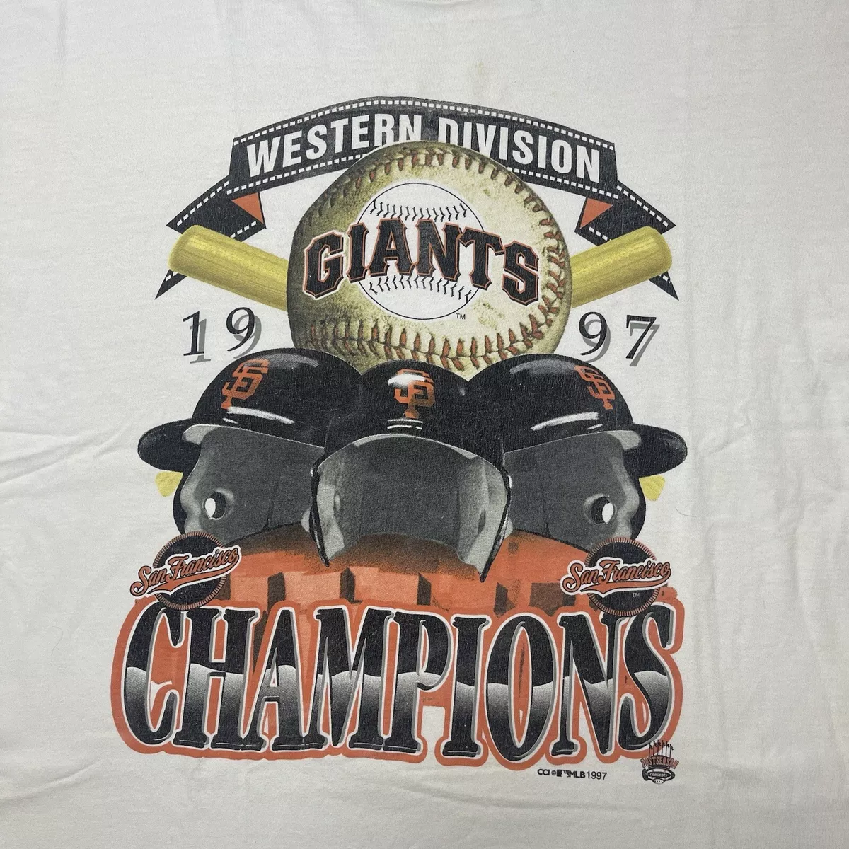 San Francisco Giants National League West Division Champions T-Shirt Mens Sz XL