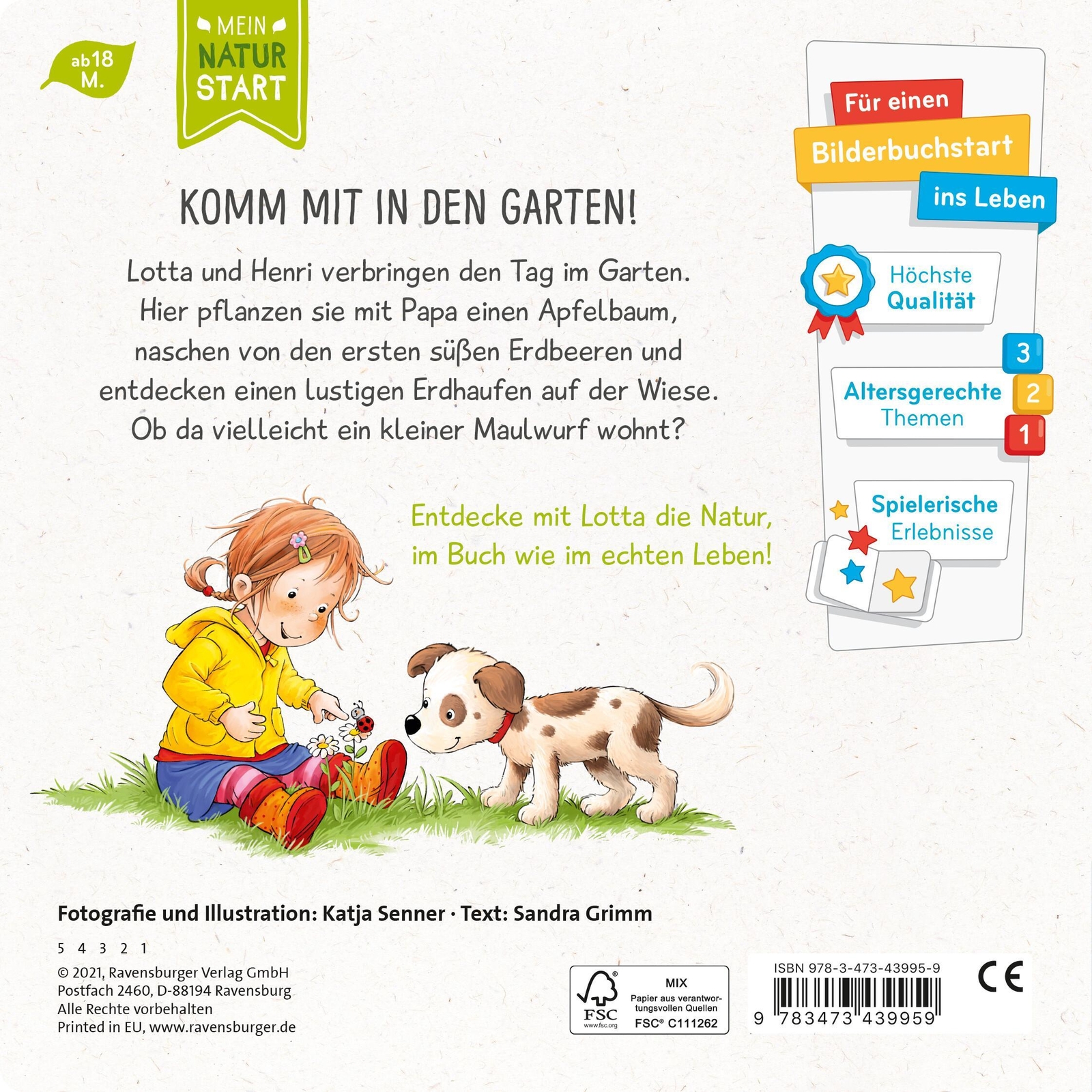 Thumbnail - Lotta Entdeckt Die Welt: Garten | Sandra Grimm | Buch | Naturstart |