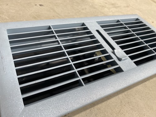 Poly Floor Vent- SAPPHIRE BLUE Front Flow 350x150 - Picture 2 of 3