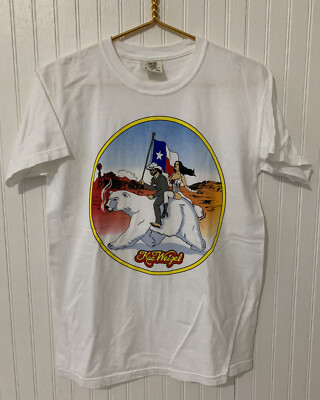 Koe Wetzel Texas Flag Country Band Tee T Shirt Polar Bear Size Small