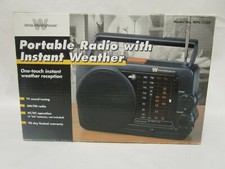 Westinghouse WPC-1109 AM/FM Portable Radio Instant Weather