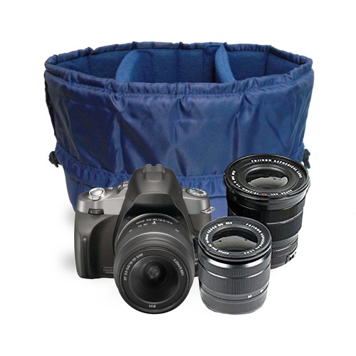 Large Insert Padded Camera Bag Compartment to carry a DSLR Camera 2standard lens - Picture 13 of 22