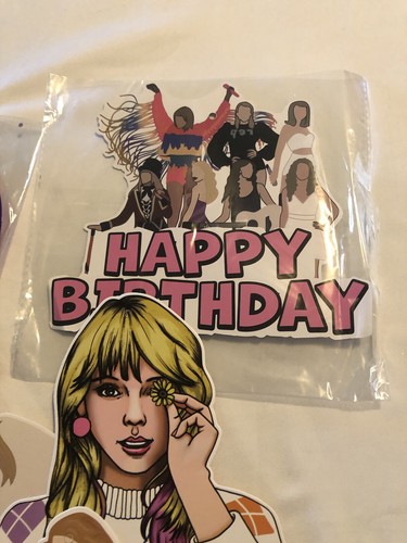 Taylor swift Swiftie Birthday Party Decorations: Happy Banner and Hanging Swirls - Picture 3 of 5
