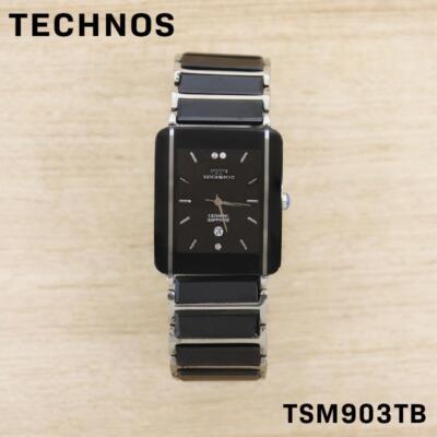 Technos Watch TSM903TB Classic Ceramic Black Dial Sapphire Glass