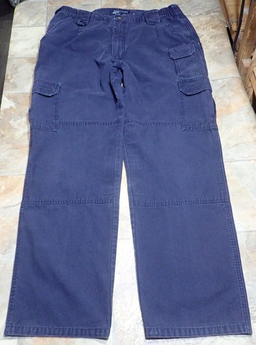 5.11 Tactical Cargo Pants Men 36x29 Navy Blue Relaxed Fit 74251 Cotton Canvas
