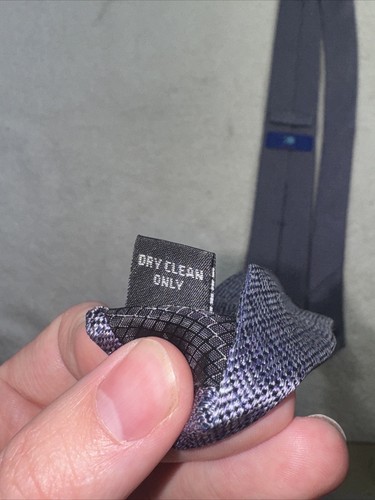 EGARA Mens Slim Tie Light Purple geometric Designer Woven Necktie. NWOT - Picture 8 of 9