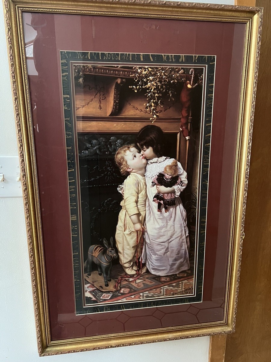 Maurice Ingres '97 “Under The Mistletoe” Matted & Framed In An
