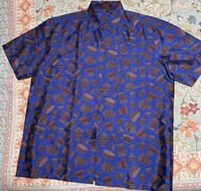 Luxurious Thai Silk Men  s Shirt Size Extra Large.