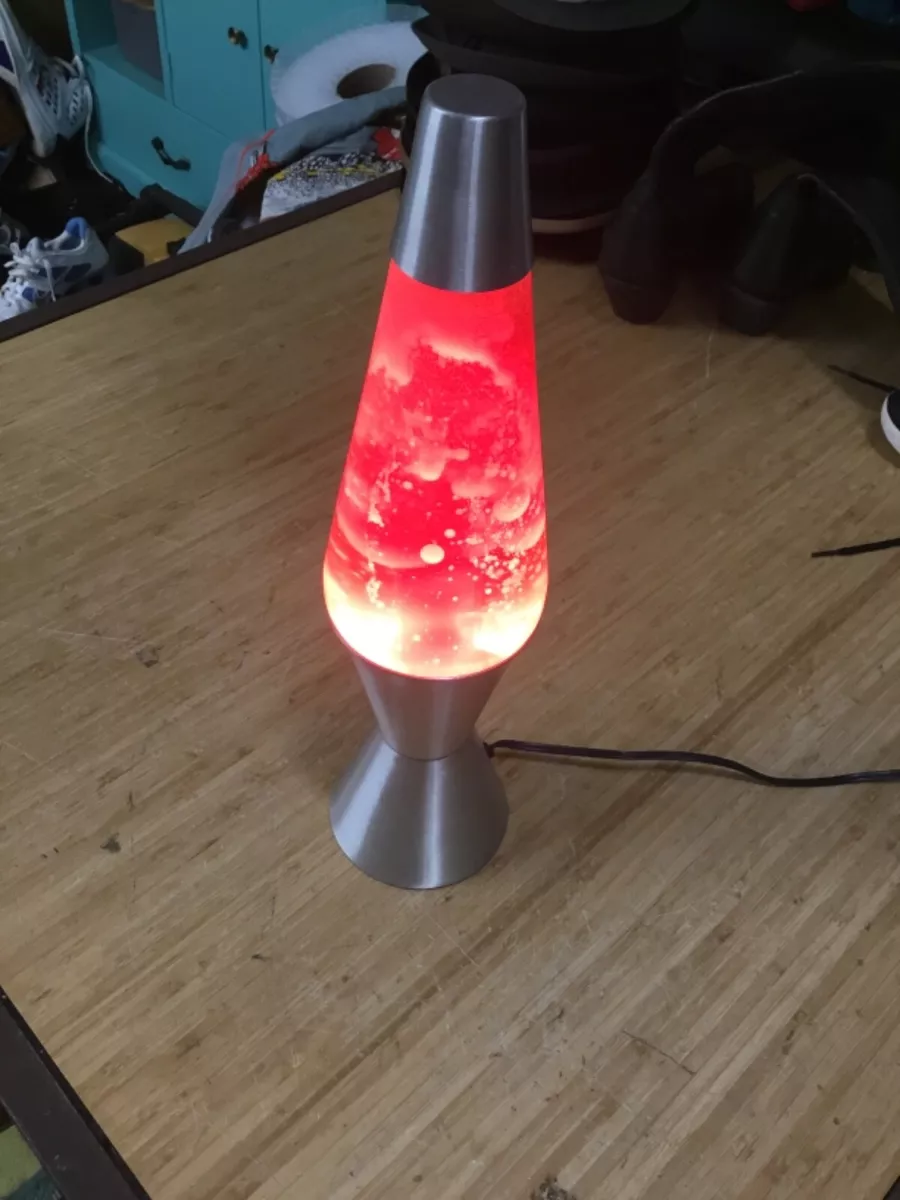 Vintage 1997 Lava Lamp - Orange / White Lava Lite