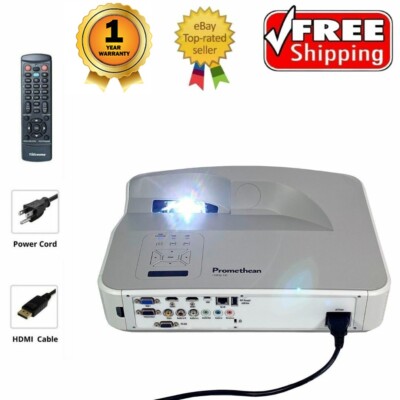 Promethean SSIHD-P1 DLP Projector Ultra Short Throw 3050 lumens 1080p w/Remote