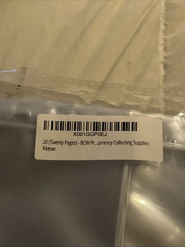 20 BCW Collecting Sleeves Pages for Binder 3 Pockets - NEW!!! Currency Sized - Picture 4 of 5