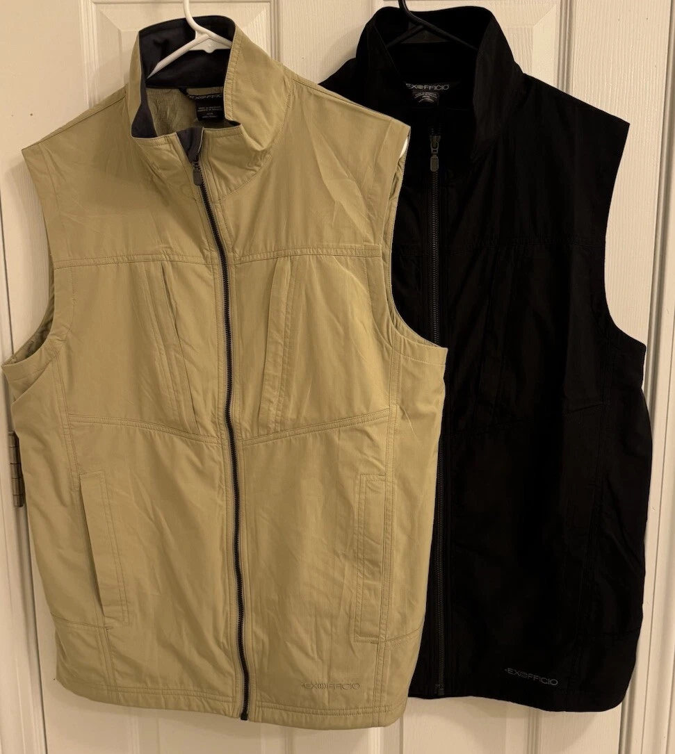 ExOfficio FlyQ Vest Men Multi-pockets Full Zip Outdoors MSRP $120 Sz L/M/S
