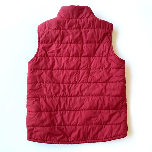 United Colors of Benetton Boys Quilted Puffer Vest Size 7-8 (M) Red Full Zip - Picture 4 of 9