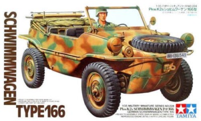 Kit Modélisme TAMIYA 1/35 Schwimmwagen Type 166 Allemand - Neuf, Référence 35224