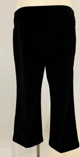 SIGRID OLSEN Corduroy Womens Capri Dress Pants Black Size 14 Petite Msrp $99 - Picture 6 of 10