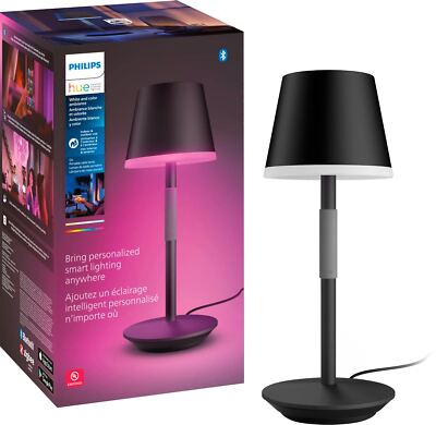 Philips Hue Go Portable Rechargeable Table Lamp - Black
