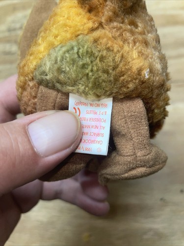 Beak 1998 TY Beanie Babie 9in plush Kiwi Bird w/ Tags - Picture 9 of 9