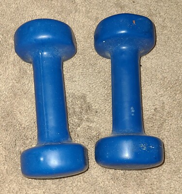Neoprene Dumbbell Hand Weights lb Blue Set of 216