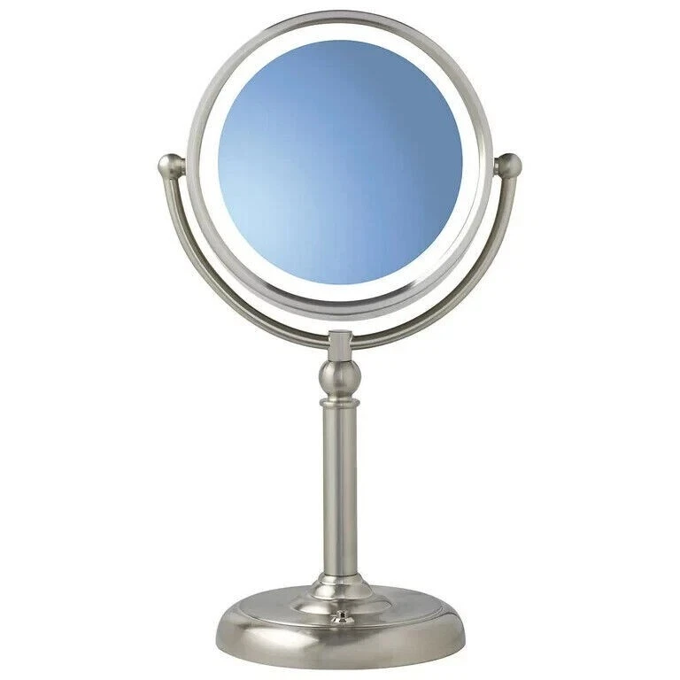 NIB SUNTER Vanity Makeup Mirror x 7x LED Warm Indoor Daylight Rechargeable