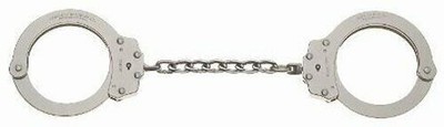 Peerless EPP Fully Coats Restraint Oversize Chain Link Handcuff Nickel 4722