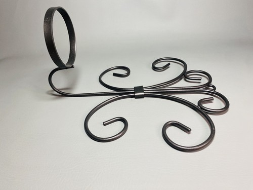 Rustic Iron Candle/Pot Holder Wall Sconce 13" x 11.5" Clean No Rust - Picture 3 of 7