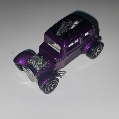 1968 Hot Wheels Spielzeugauto Redline Wheels '32 Ford Vicky Vintage lila Mattel - Bild 4 von 7