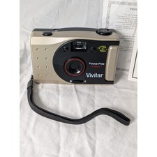 Vivitar PN2011 Focus Free 35mm Film Camera Panoramic Normal Champagne Gold