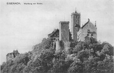 B264 Germany Eisenach Wartburg vom Sueden Castle vintage postcard