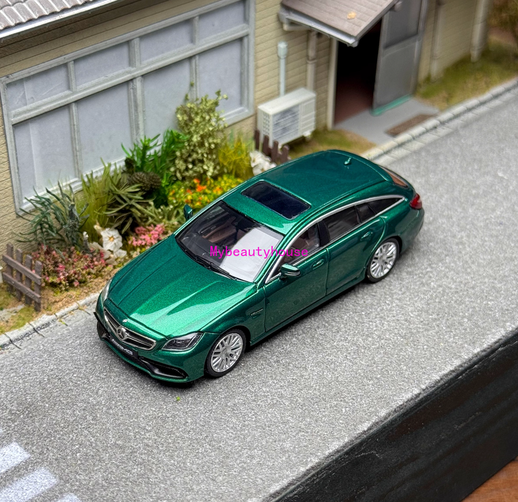 King 1:64 Green CLS63 Shooting Brake Wagon Sport Model Diecast Metal Car