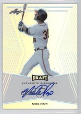 2014 Leaf Metal Draft Silver Prismatic Mike Papi #BA-MP2 Auto 0h1