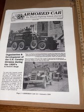 VTG 1994 Armored Car Newsletter British WWII Reconnaissance Corps BTR-80 Diagram