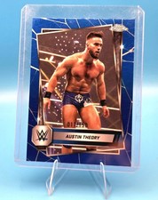 2025 Topps Chrome WWE - Austin Theory #130 Blue Refractor /150