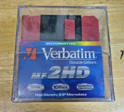 Verbatim - MF 2HD High Density - 10x 3.5" Floppy Disks (1.44MB) - New
