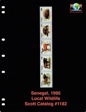 $5.75 Scott Value - 1995 SENEGAL Wildlife West Africa scarcer CV MNH NH UMM