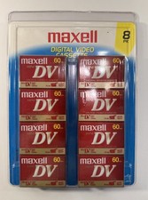 Maxell Digital Video Cassette 8 Pack Mini DV 60min Camcorder Tape New Sealed