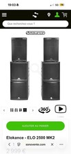pack sono Elokance  Elo 2500 MK2 gamme proffesionel