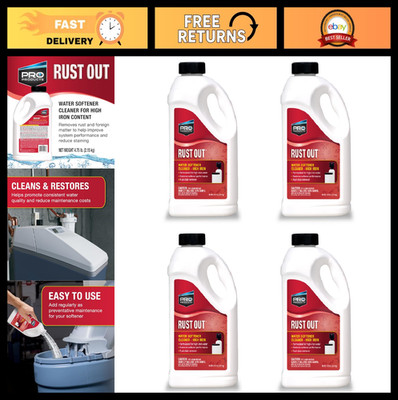 Water Softener Cleaner & Iron Remover - 4.75 lb Bottle, 4 Pack - Rust Removal So