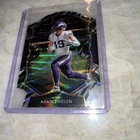 2020 Panini Select - Concourse Adam Thielen #14 Zebra Prizm Die-Cut