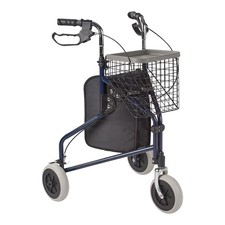RFM Rollator Delta Gehrad faltbar leichter Indoor Outdoor Gehwagen Gehhilfe BLAU
