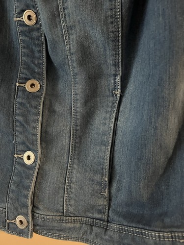 Christopher & Banks Jeansweste Knopfleiste Strass Größe L - Bild 8 von 11