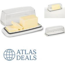 Compact ProKeeper Butter Dish with Measurement Markings & Dishwasher Safe Design