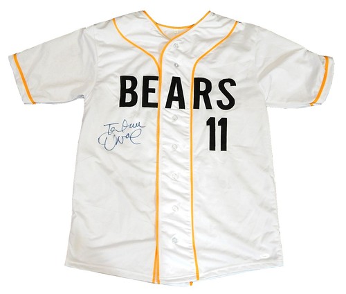 Tatum O'Neal Signed Bad News Bears Baseball Jersey JSA Auto Chico's Bail Bonds