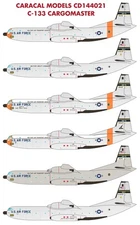 Caracal 1/144 decal CD144021 - C-133 Cargomaster designed for the Roden kit